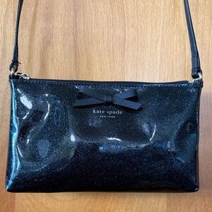 Kate Spade Navy Blue Glitter Crossbody Bag